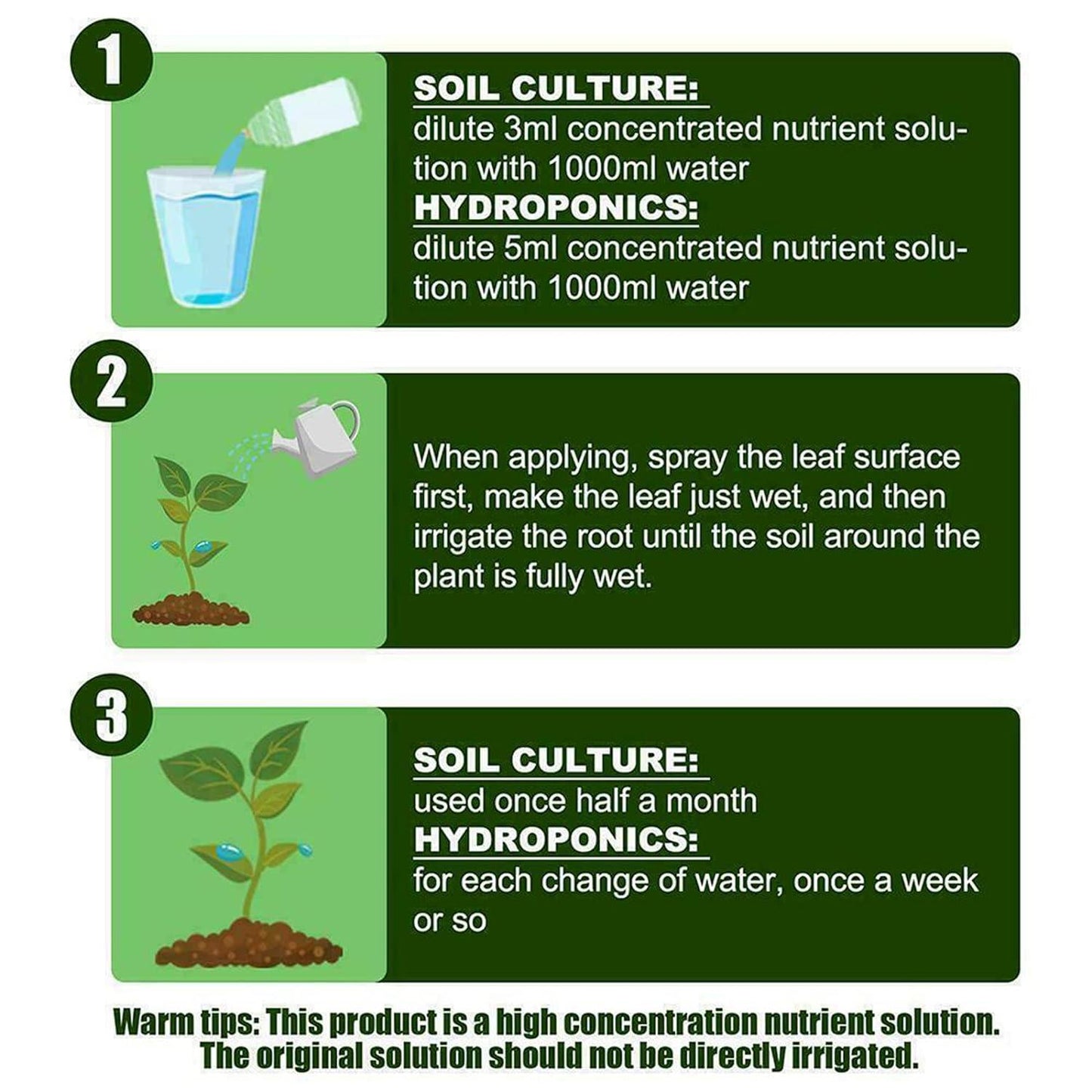 Magic Plant Nutrient Solution, Hydroponic Liquid Plant Fertilizer Nutrient Solution Seedling Recovery Root Growth (30ml)(Pack Of 2)