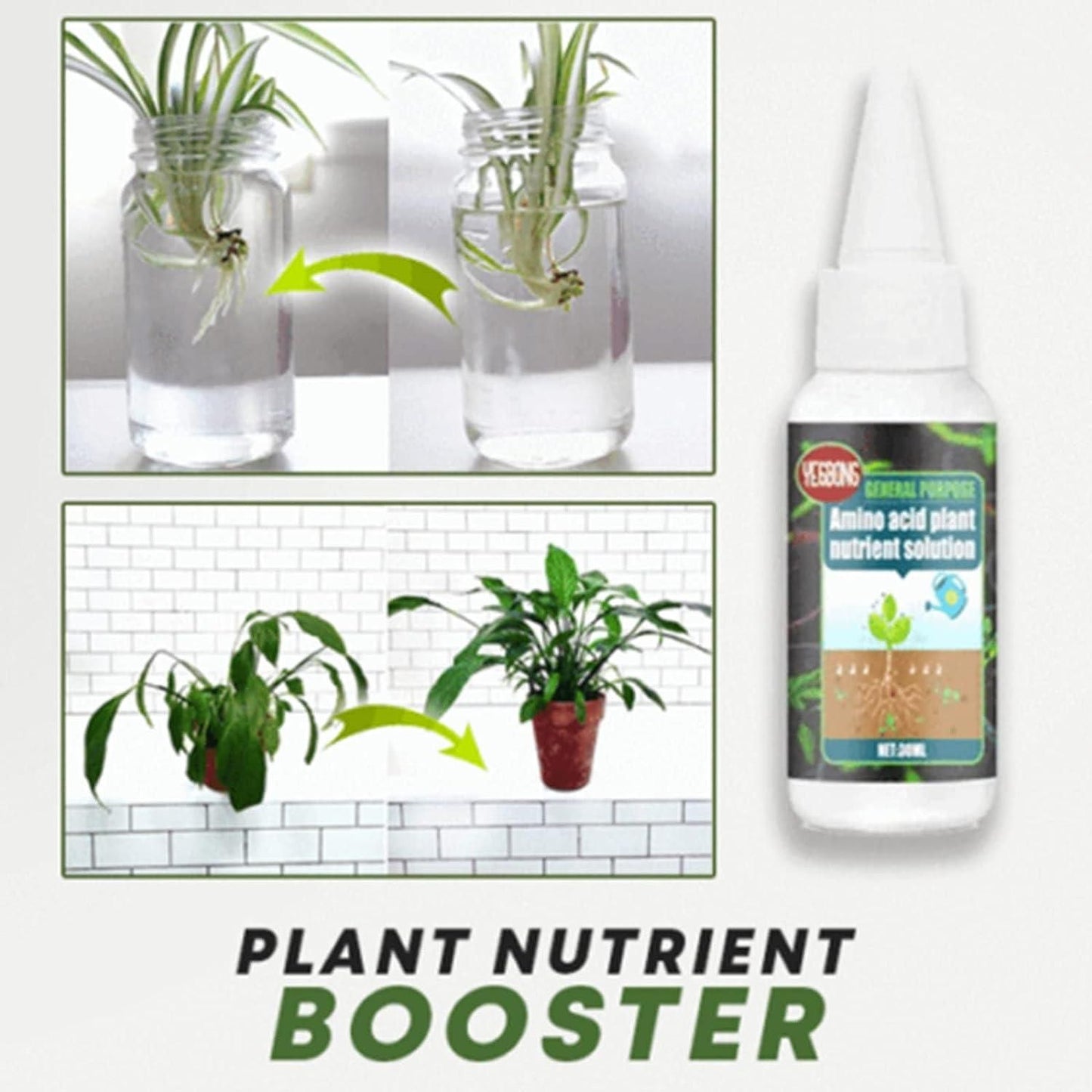Magic Plant Nutrient Solution, Hydroponic Liquid Plant Fertilizer Nutrient Solution Seedling Recovery Root Growth (30ml)(Pack Of 2)